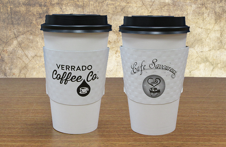 white coffee sleeves