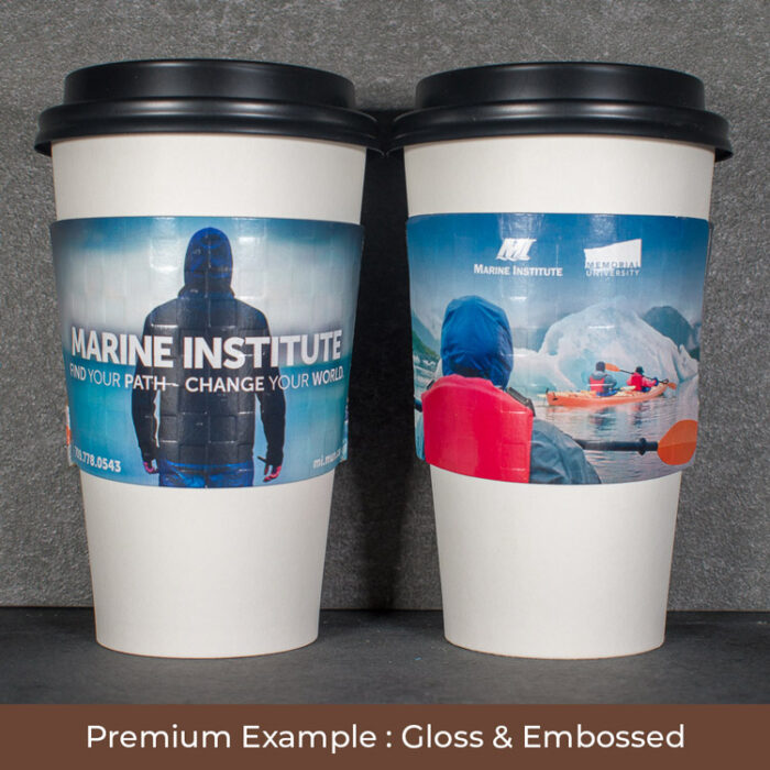 Premium Full Colour Coffee Sleeves HotShot Coffee Sleeves Custom