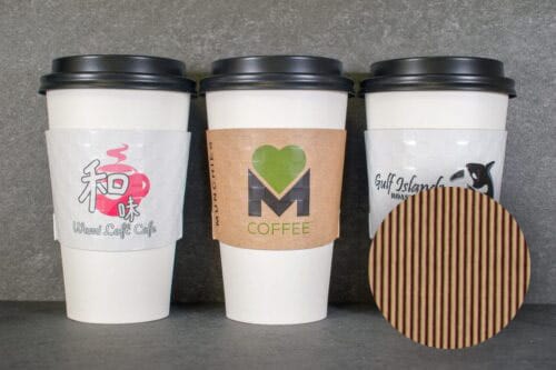 Coffee Cup Sleeves Printing, Custom Design