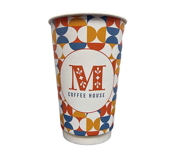 16 oz double wall paper coffee cup