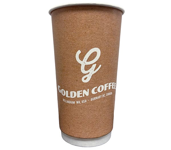 20 oz double wall paper coffee cup