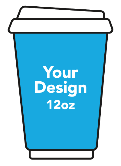 12 oz double wall paper cup template